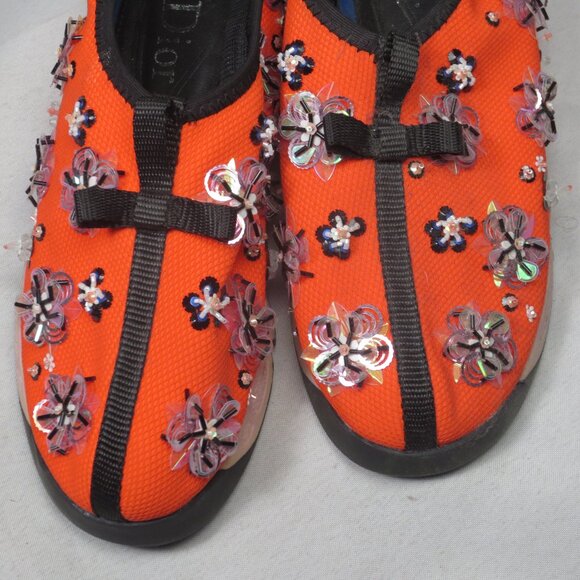 Dior Embellished Mesh Fusion Sneakers Womens 36 - Picture 6 of 13